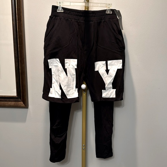 Zara Man NY shorts with leggings NWT M - Picture 1 of 12